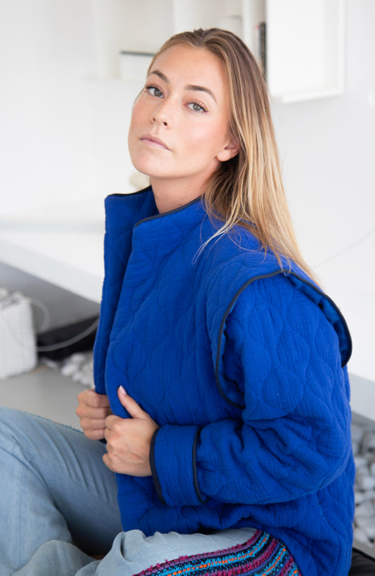 VESTE LOULOU - CEINTURE TISSU